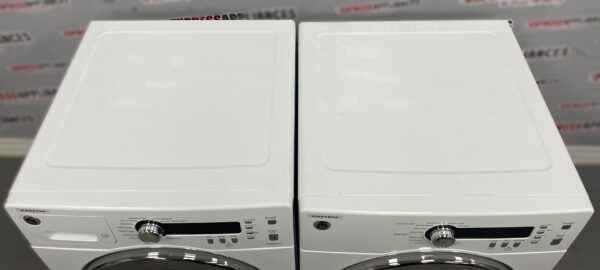 Used GE 24” Front Load Washer and Dryer Set WCVH4800K2WW, PCVH480EK0WW Set For Sale