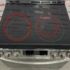 Used LG 30” Slide In Glass Top Stove LSEL633CF 00 damage top