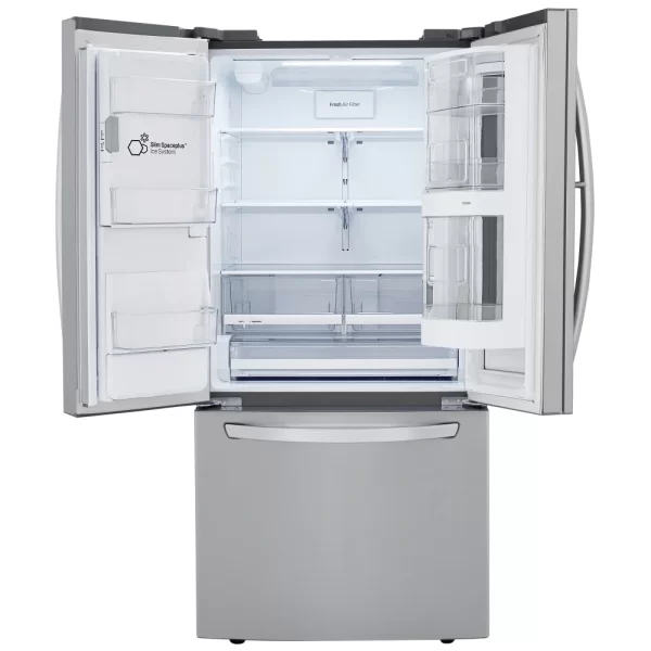 New LG French Door InstaView  33” Refrigerator LRFVS2503S For Sale