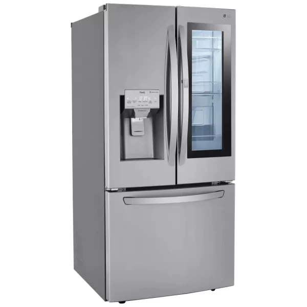 New LG French Door InstaView  33” Refrigerator LRFVS2503S For Sale