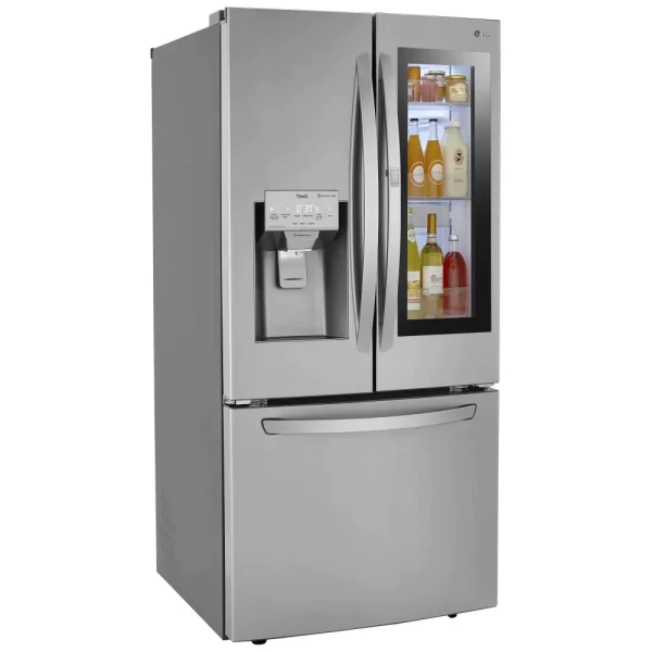 New LG French Door InstaView  33” Refrigerator LRFVS2503S For Sale