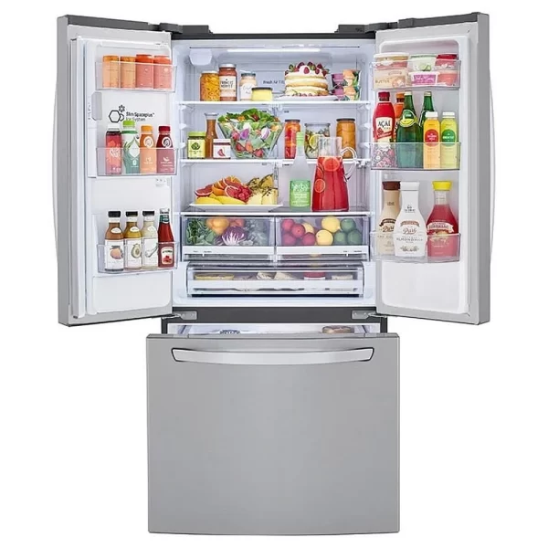 New LG French Door InstaView  33” Refrigerator LRFVS2503S For Sale