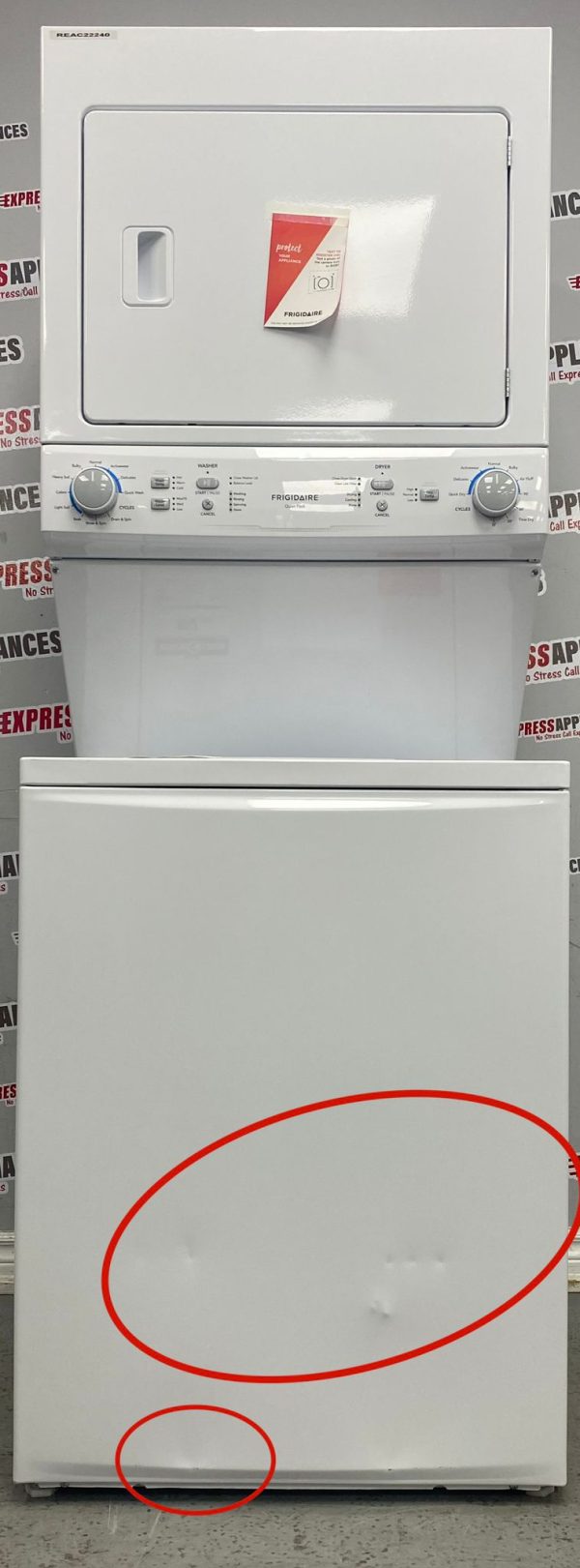 Open Box Frigidaire Washer/Dryer 27” Laundry Centre FLCE752CAW4 For Sale