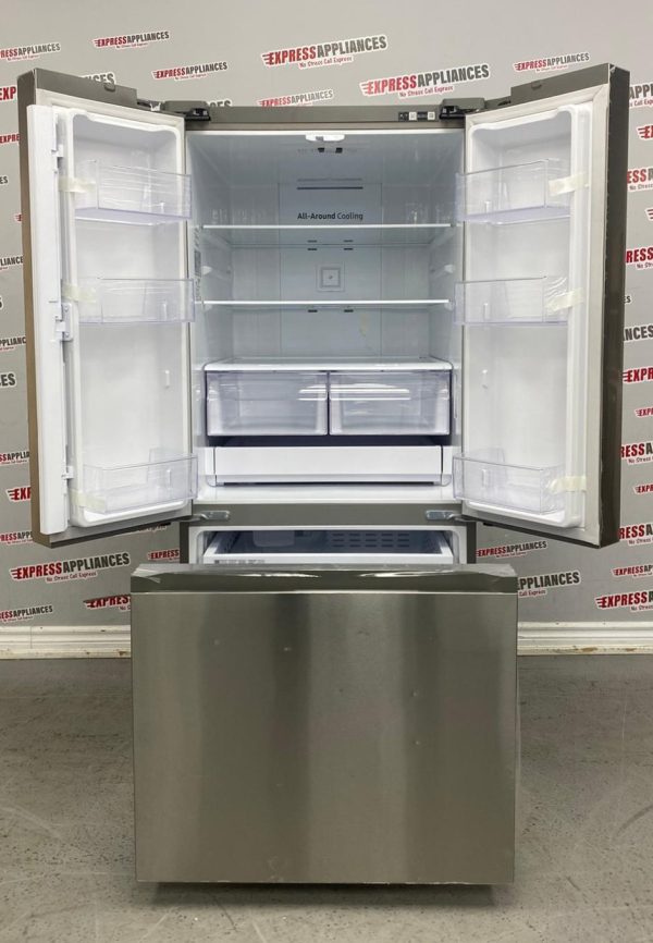 Open Box Samsung 30” French Door Refrigerator RF22A4111SR For Sale