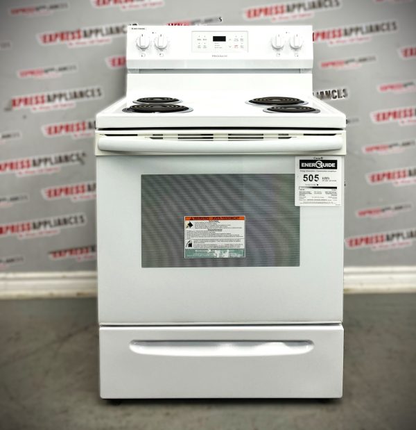 Used Frigidaire 30” Freestanding Coil Stove CFEF3016VWA For Sale