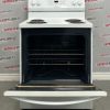 Used Frigidaire 30” Freestanding Coil Stove CFEF3016VWA open door