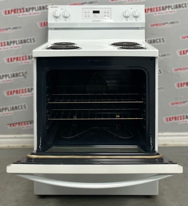 Used Frigidaire 30” Freestanding Coil Stove CFEF3016VWA For Sale