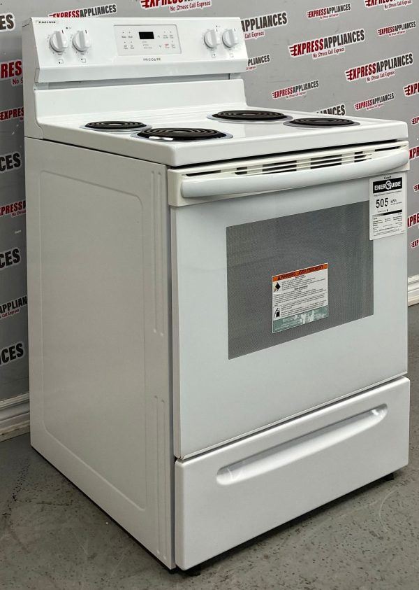 Used Frigidaire 30” Freestanding Coil Stove CFEF3016VWA For Sale