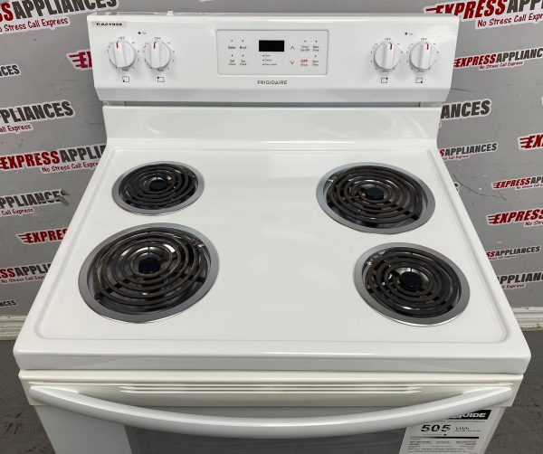 Used Frigidaire 30” Freestanding Coil Stove CFEF3016VWA For Sale