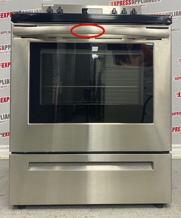 Used Frigidaire 30” Freestanding Glass Top Stove FCRE305CASK For Sale