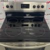 Used Frigidaire 30” Freestanding Glass Top Stove FCRE305CASK top