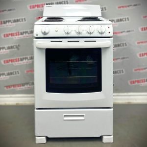 Used GE Apartment Size 24 Slide In Coil Stove (No Model) (1)