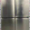 Used Hisense 36” French Door Refrigerator RQ22N6ASD damage front