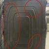 Used Samsung 27” Front Load Flex Wash Washing Machine WV60M9900AVA5 right side damage