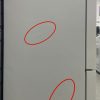 Used Samsung 30” French Door Refrigerator RF22A4111WWAA damage right side