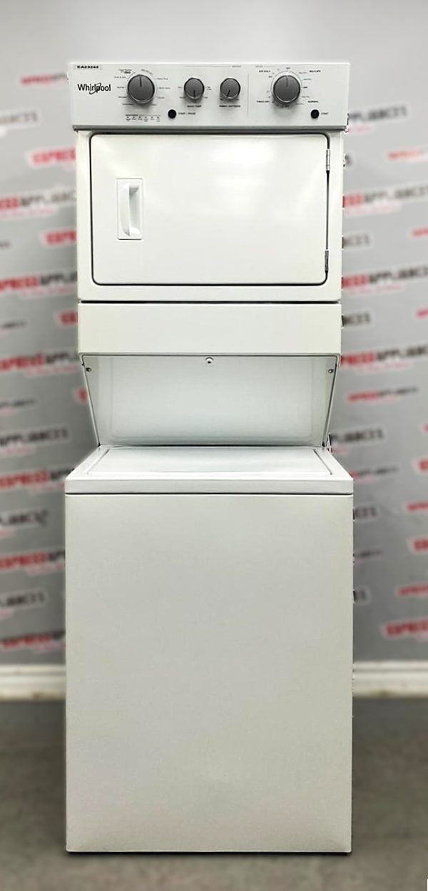 Used Whirlpool 27” Laundry Center Washer and Dryer YWET4027HW0 For Sale