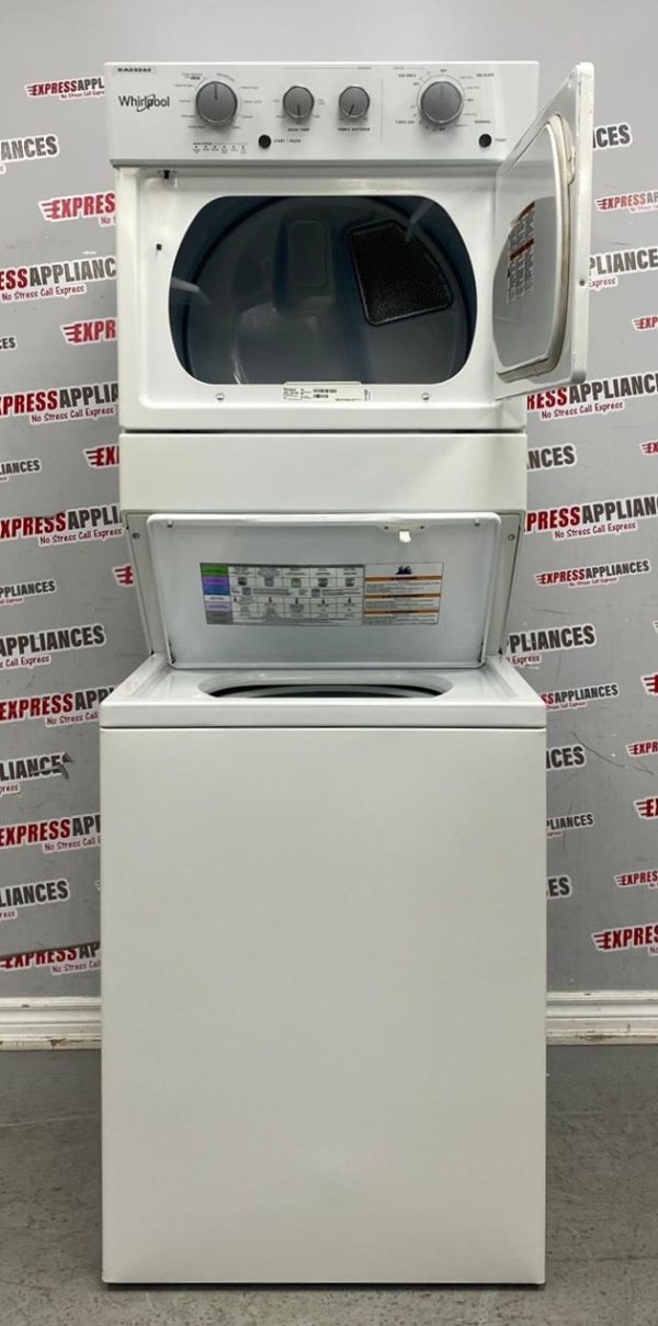 Used Whirlpool 27” Laundry Center Washer and Dryer YWET4027HW0 For Sale