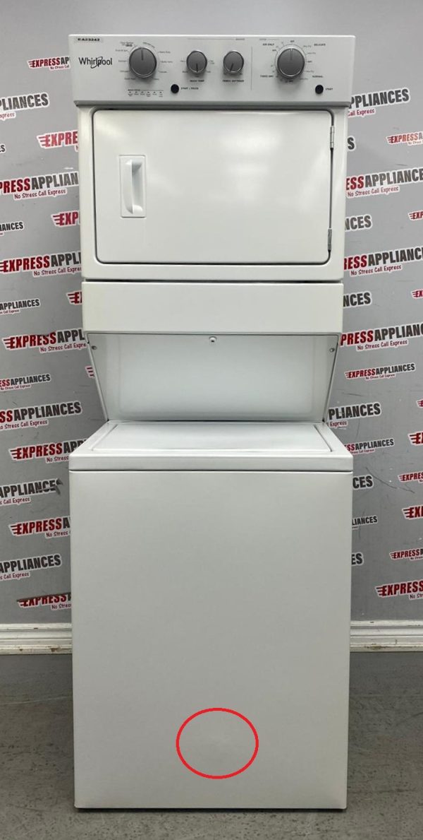 Used Whirlpool 27” Laundry Center Washer and Dryer YWET4027HW0 For Sale