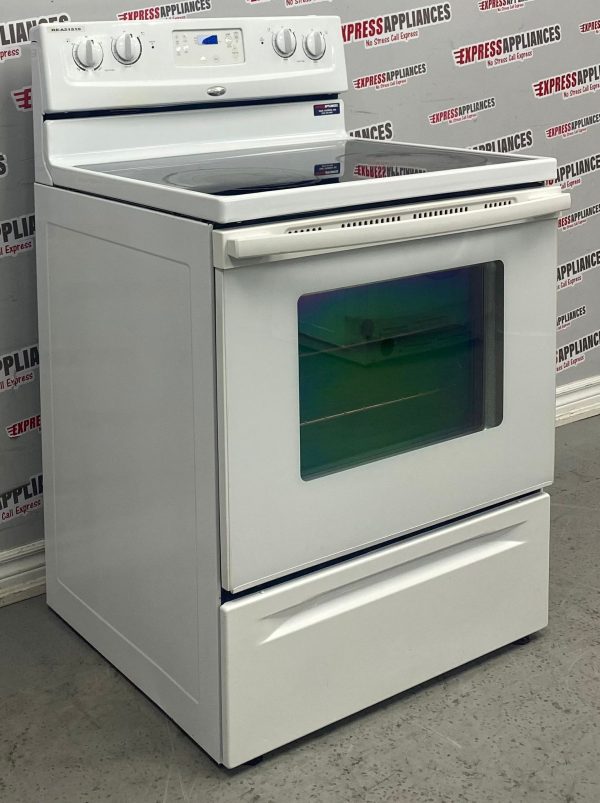 Used Whirlpool Freestanding Glass Top 30” Stove YWFE361LVQ0 For Sale