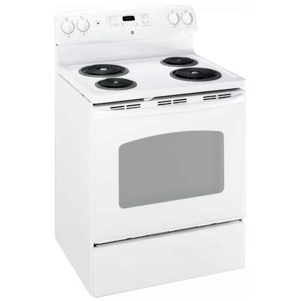 New GE Freestanding Coil 30” Stove JCBP240DMWW For Sale