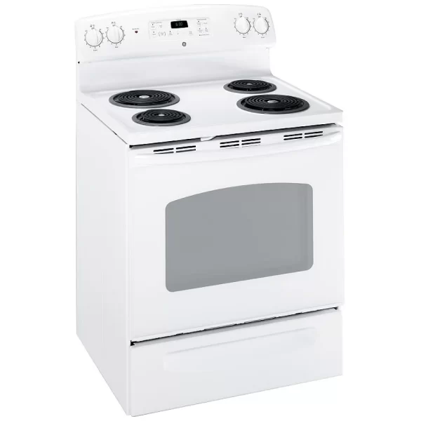 New GE Freestanding Coil 30” Stove JCBP240DMWW For Sale