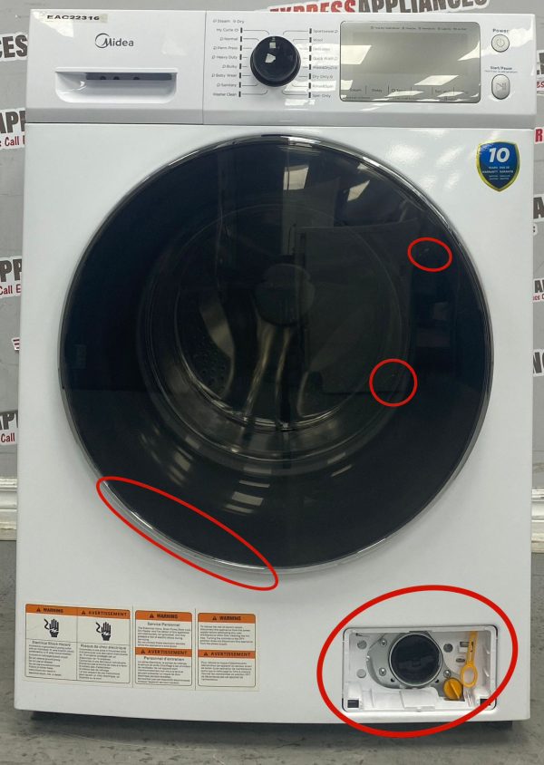 Open Box Midea 24” Combo 2 in 1 Washer and Dryer MLC31N4AWW For Sale