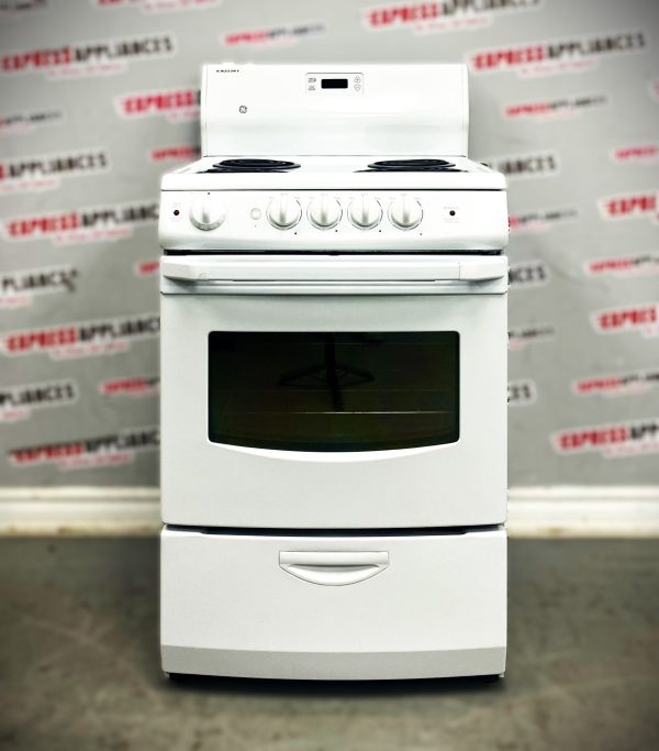 Used GE Apartment Size 24" Slide-In Coil Stove (No Model) For Sale