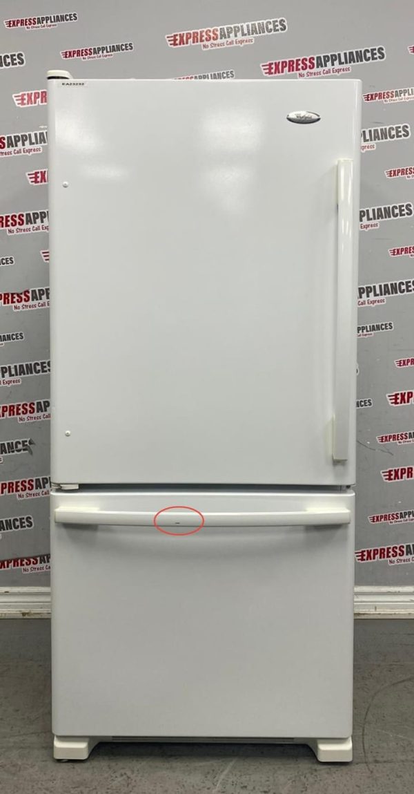 Used Whirlpool 30” Bottom Freezer Refrigerator EB9FVHXVQ01 For Sale