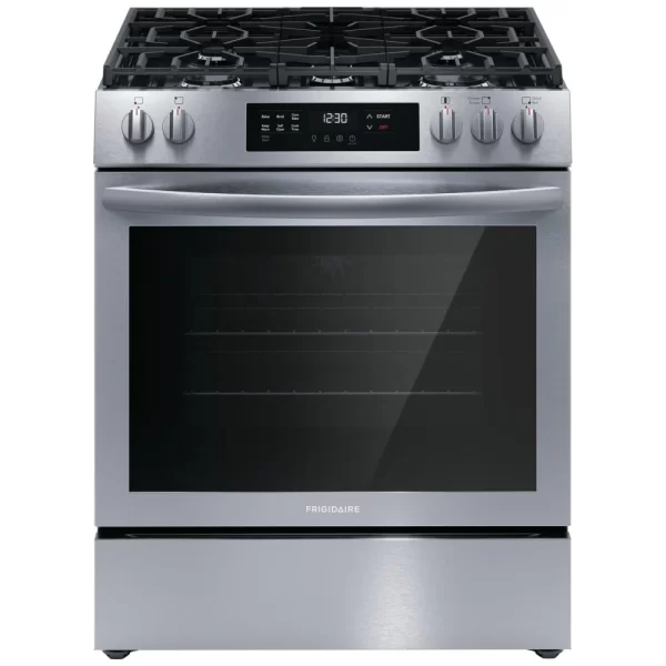 New Frigidaire Slide-In 30” Gas Stove FCFG3083AS For Sale