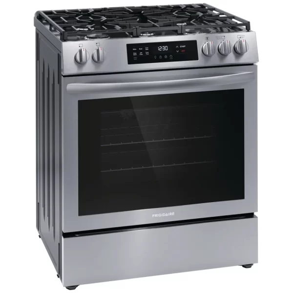 New Frigidaire Slide-In 30” Gas Stove FCFG3083AS For Sale