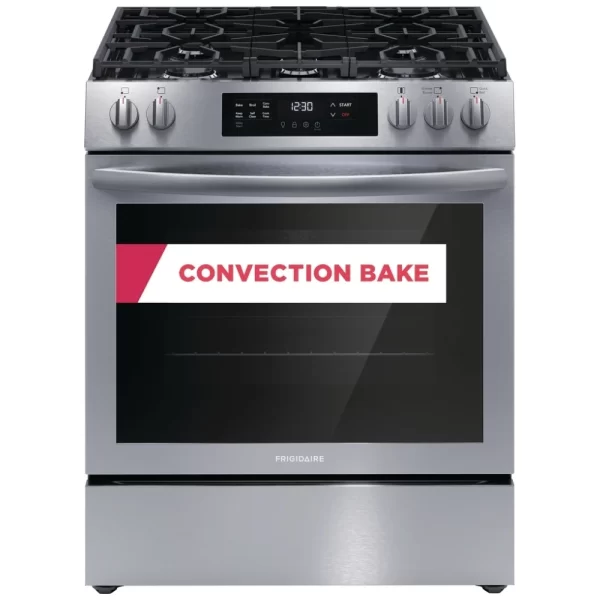 New Frigidaire Slide-In 30” Gas Stove FCFG3083AS For Sale