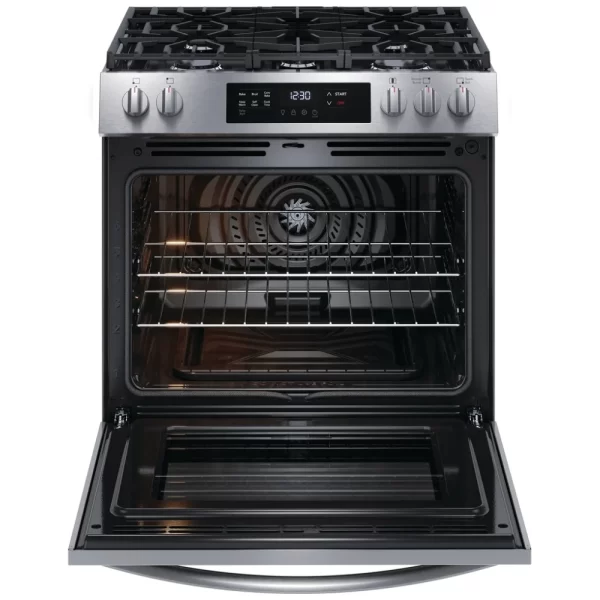 New Frigidaire Slide-In 30” Gas Stove FCFG3083AS For Sale