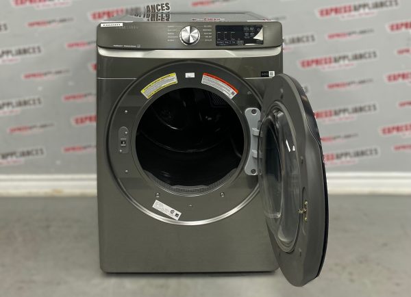 Open Box Samsung Electric Stackable 27” Dryer DVE45T6100P/AC For Sale