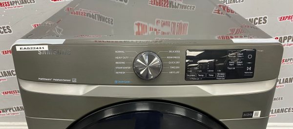 Open Box Samsung Electric Stackable 27” Dryer DVE45T6100P/AC For Sale