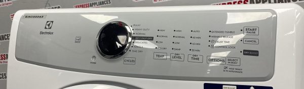 Used Electrolux Electric Stackable 27” Dryer ELFE733CAW0 For Sale