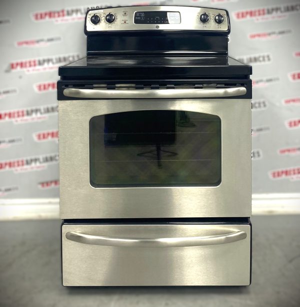 Used GE 30” Freestanding Glass Top Stove JCBP660ST1SS For Sale