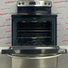 Used GE 30” Freestanding Glass Top Stove JCBP660ST1SS open door