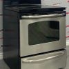 Used GE 30” Freestanding Glass Top Stove JCBP660ST1SS side