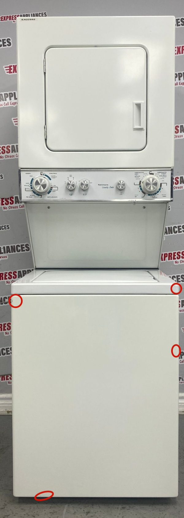 Used Kenmore 24” Laundry Center Washer and Dryer 110.1420092 For Sale