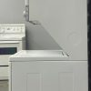 Used Kenmore 24” Laundry Center Washer and Dryer 110.1420092 damage left side