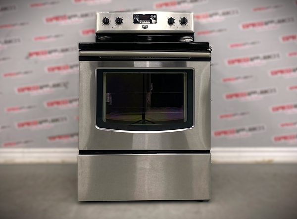 Used Maytag Freestanding Glass Top 30” Stove YMER7765WS3 For Sale