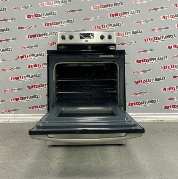 Used Maytag Freestanding Glass Top 30” Stove YMER7765WS3 For Sale