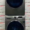 Used Samsung 24” Front Load Washer and Electric Dryer Stackable Set WW22K6800AXA2 DV22K6800EXAC For Sale (1)