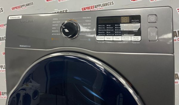 Used Samsung 24” Front Load Washer and Electric Dryer Stackable Set WW22K6800AX/A2 DV22K6800EX/AC For Sale