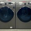 Used Samsung 24” Front Load Washer and Electric Dryer Stackable Set WW22K6800AXA2 DV22K6800EXAC For Sale (11)