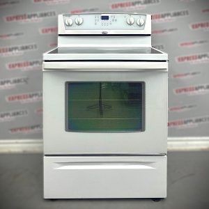 Used Whirlpool 30” Freestanding Glass Top Stove WERP4120SQ0 For Sale