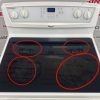 Used Whirlpool Freestanding Glass Top 30” Stove WERP4110SQ0 (10)