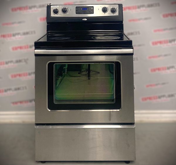 Used Whirlpool Freestanding Glass Top 30” Stove YWFE361LVS0 For Sale