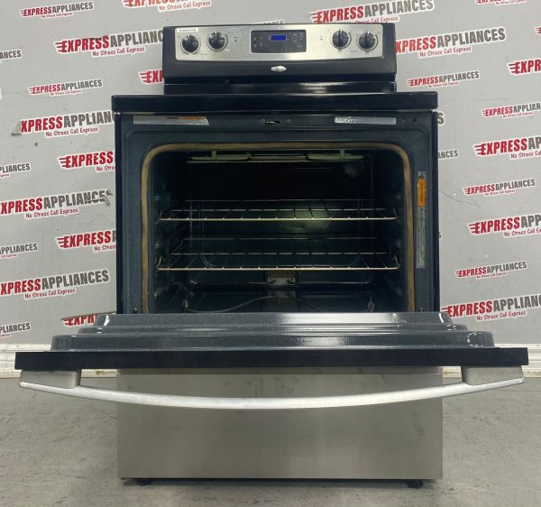 Used Whirlpool Freestanding Glass Top 30” Stove YWFE361LVS0 For Sale