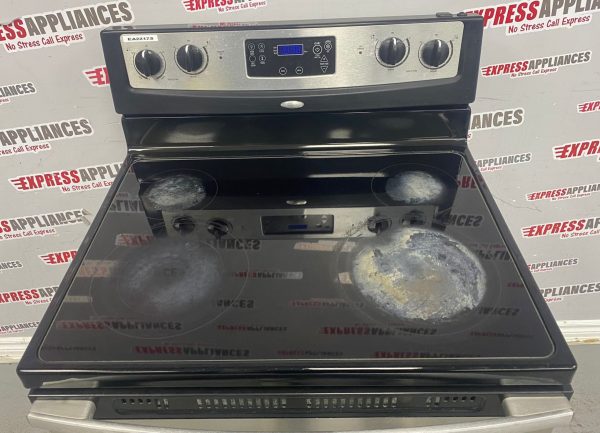 Used Whirlpool Freestanding Glass Top 30” Stove YWFE361LVS0 For Sale